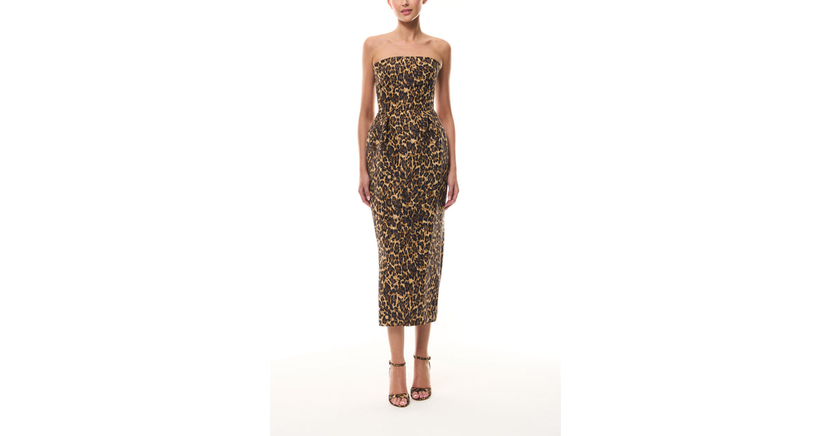 Leopard Printed Cocktail Dress 16 / Leopard Leopard Printed Cocktail Dress 16 / Leopard