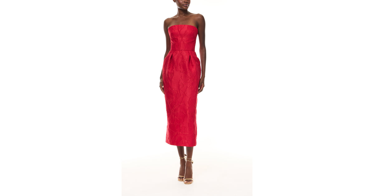 Poppy Jacquard Cocktail Dress 0 / Poppy Poppy Jacquard Cocktail Dress 0 / Poppy