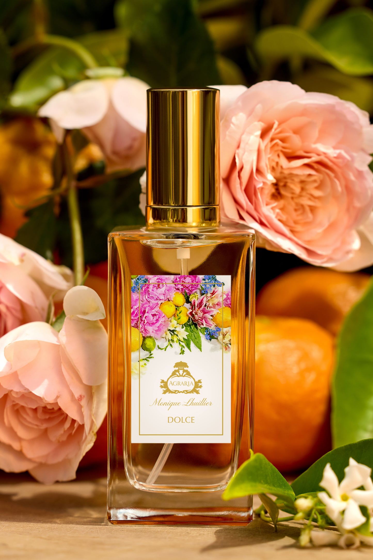 Monique Lhuillier x Agraria Dolce home fragrance room and linen spray