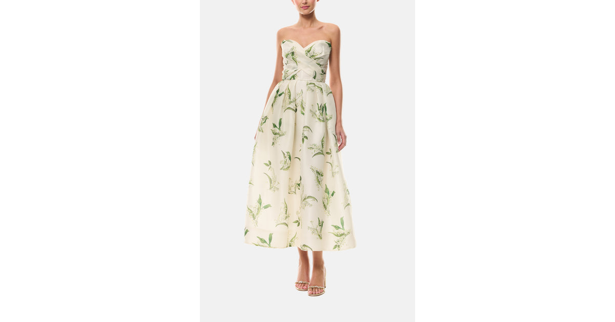 Florette Dress Silk White – Monique Lhuillier