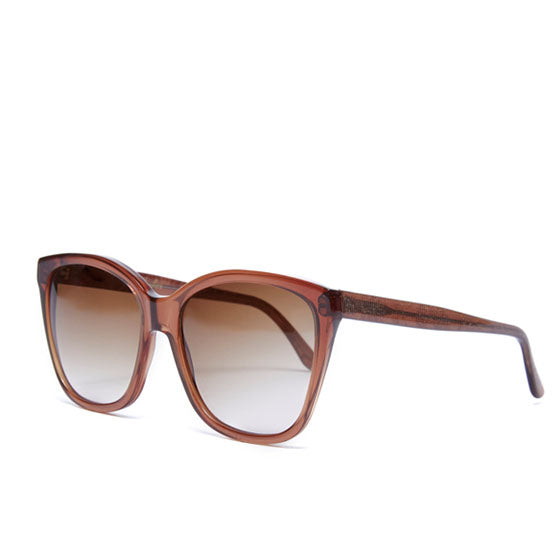 Audrey  Chestnut Sunglasses - Side View