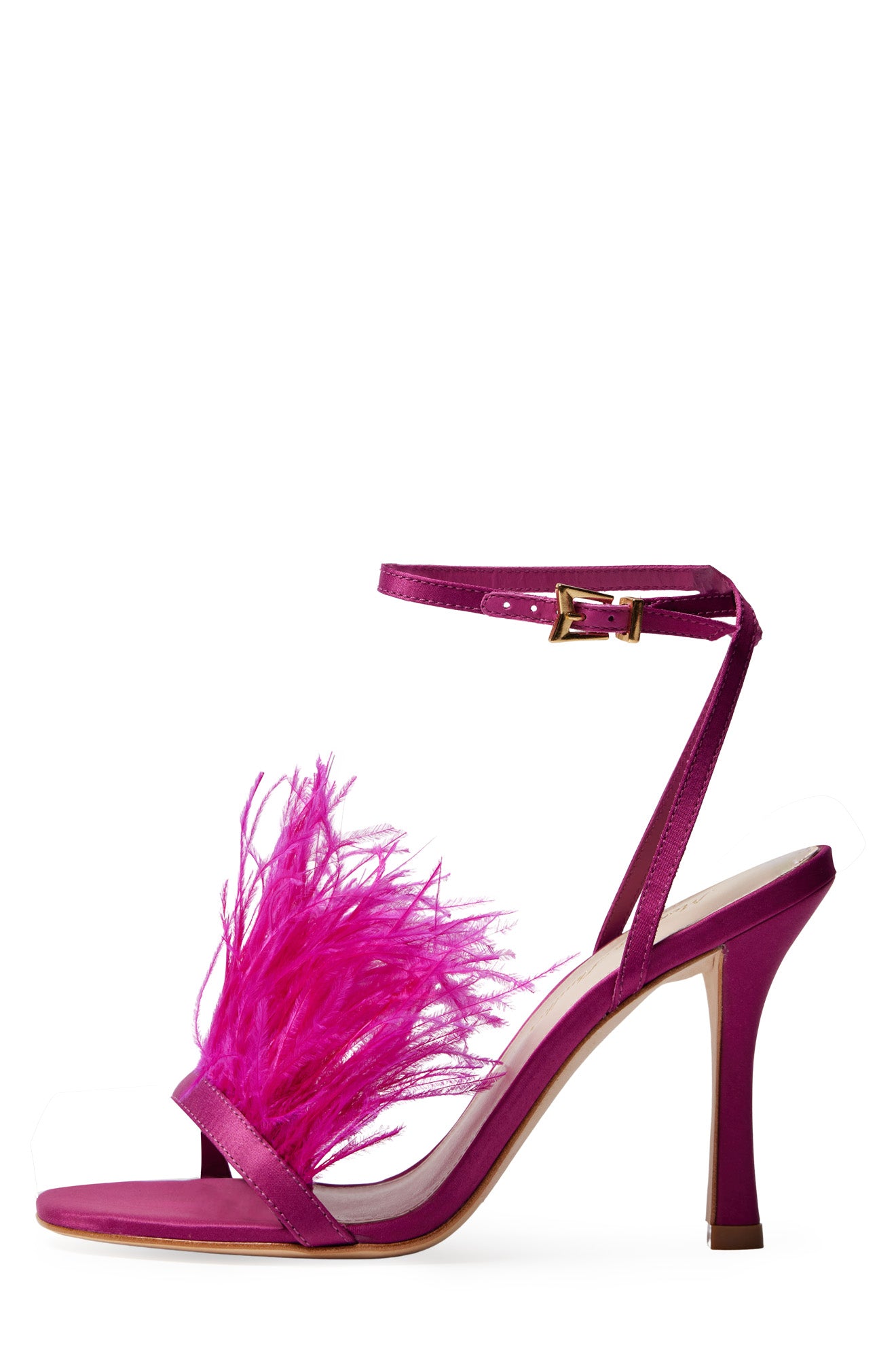 Monique Lhuillier Azalea Fuchsia Satin Sandal