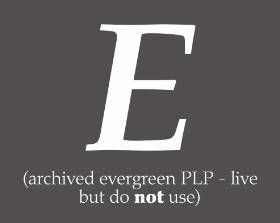 Archived Evergreen PLP