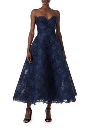 Full Skirted Lace Cocktail Dress