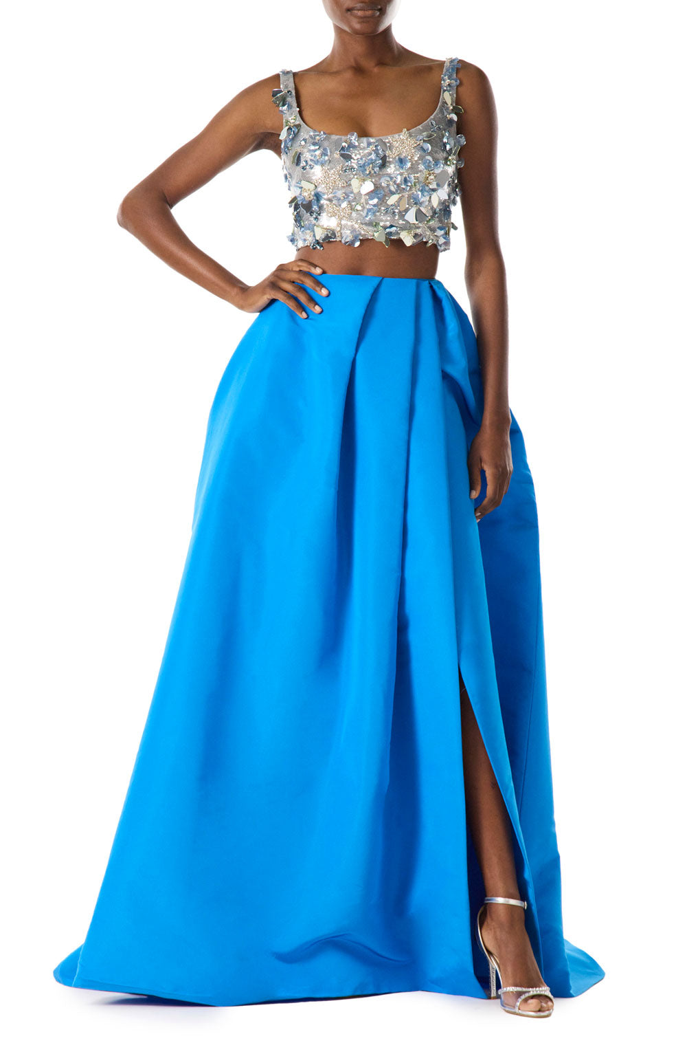 Blue 2024 silk skirt