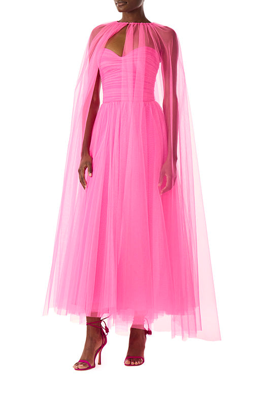 Strapless Tulle Cocktail Dress – Monique Lhuillier