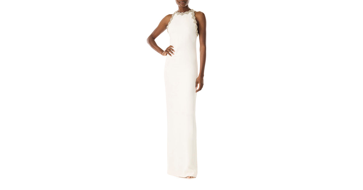 Sleeveless Jewel Neck Gown – Monique Lhuillier