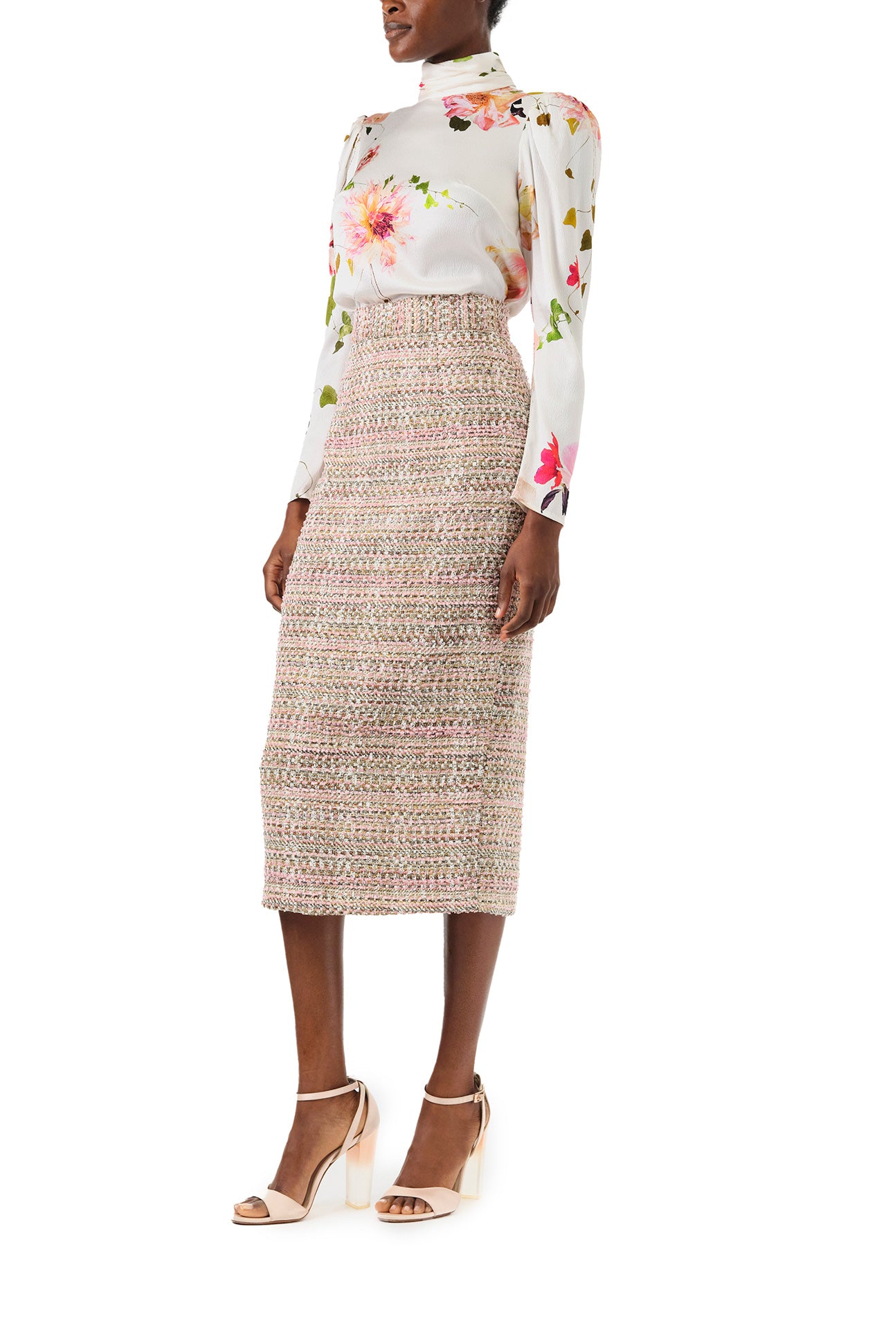 High Neck Floral Blouse – Monique Lhuillier