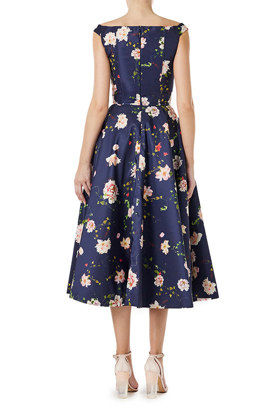 Monique lhuillier one discount and colral gown floral