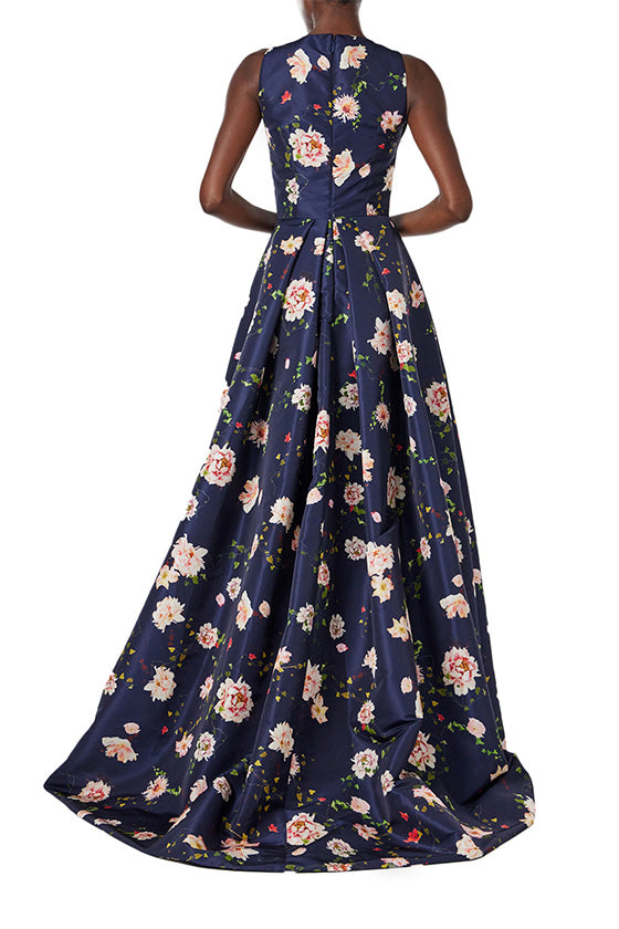 Monique lhuillier discount navy spiderweb gown