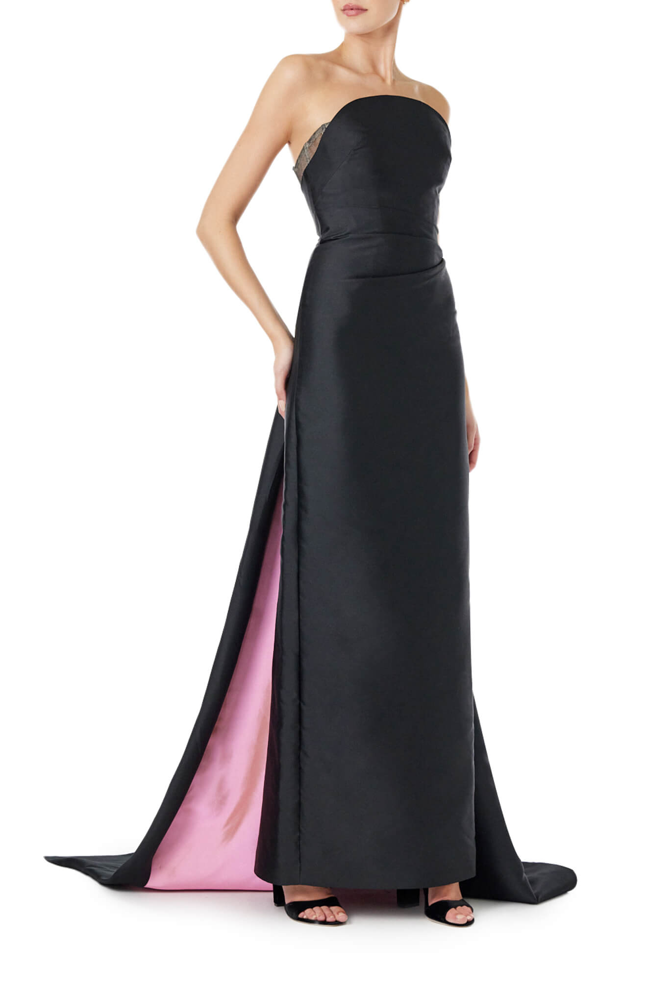 Strapless Bi-Color Gown