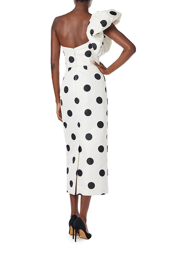 Monique lhuillier discount polka dot dress