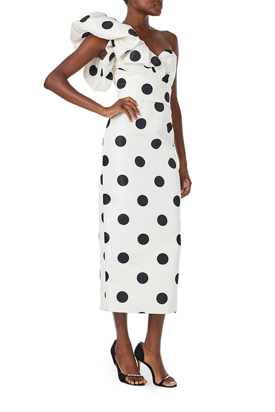 Monique lhuillier discount polka dot dress