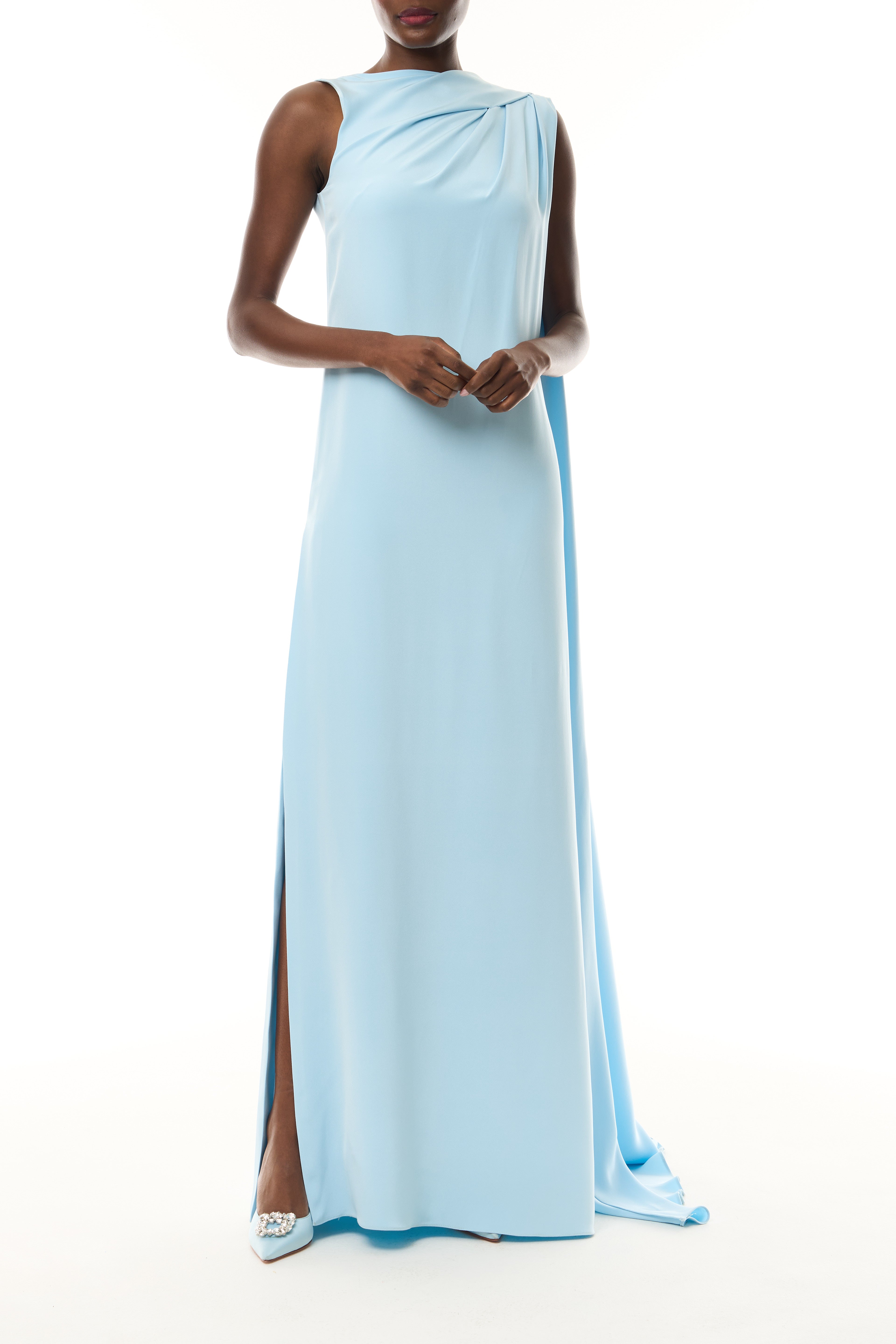 Draped Caftan Gown