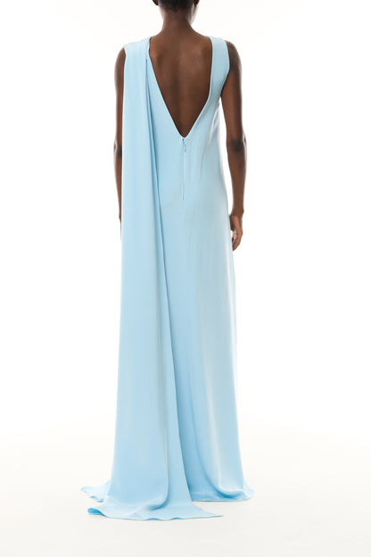 Draped Caftan Gown