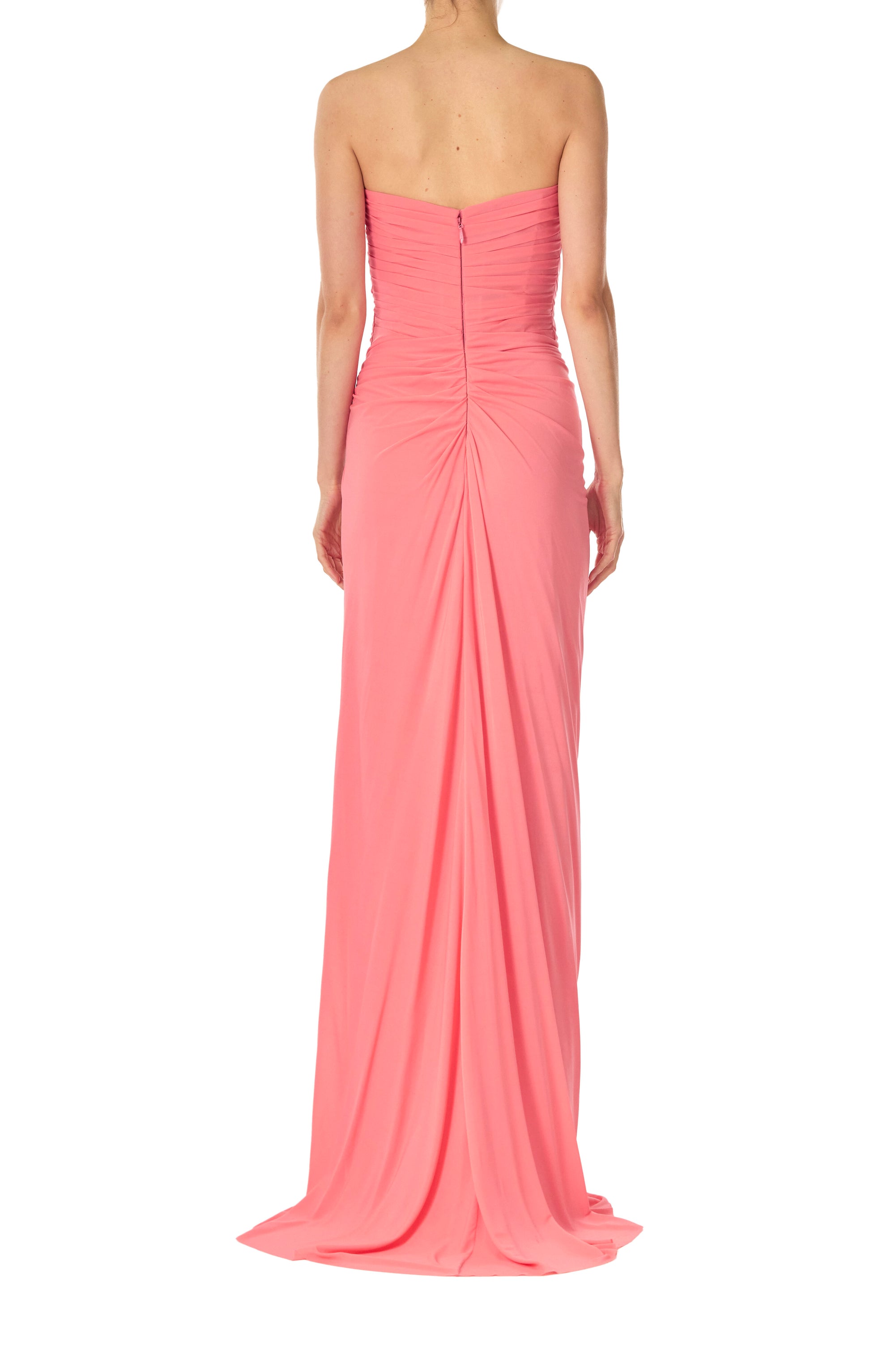 Strapless Draped Jersey Gown 8 / Shell Strapless Draped Jersey Gown 8 / Shell