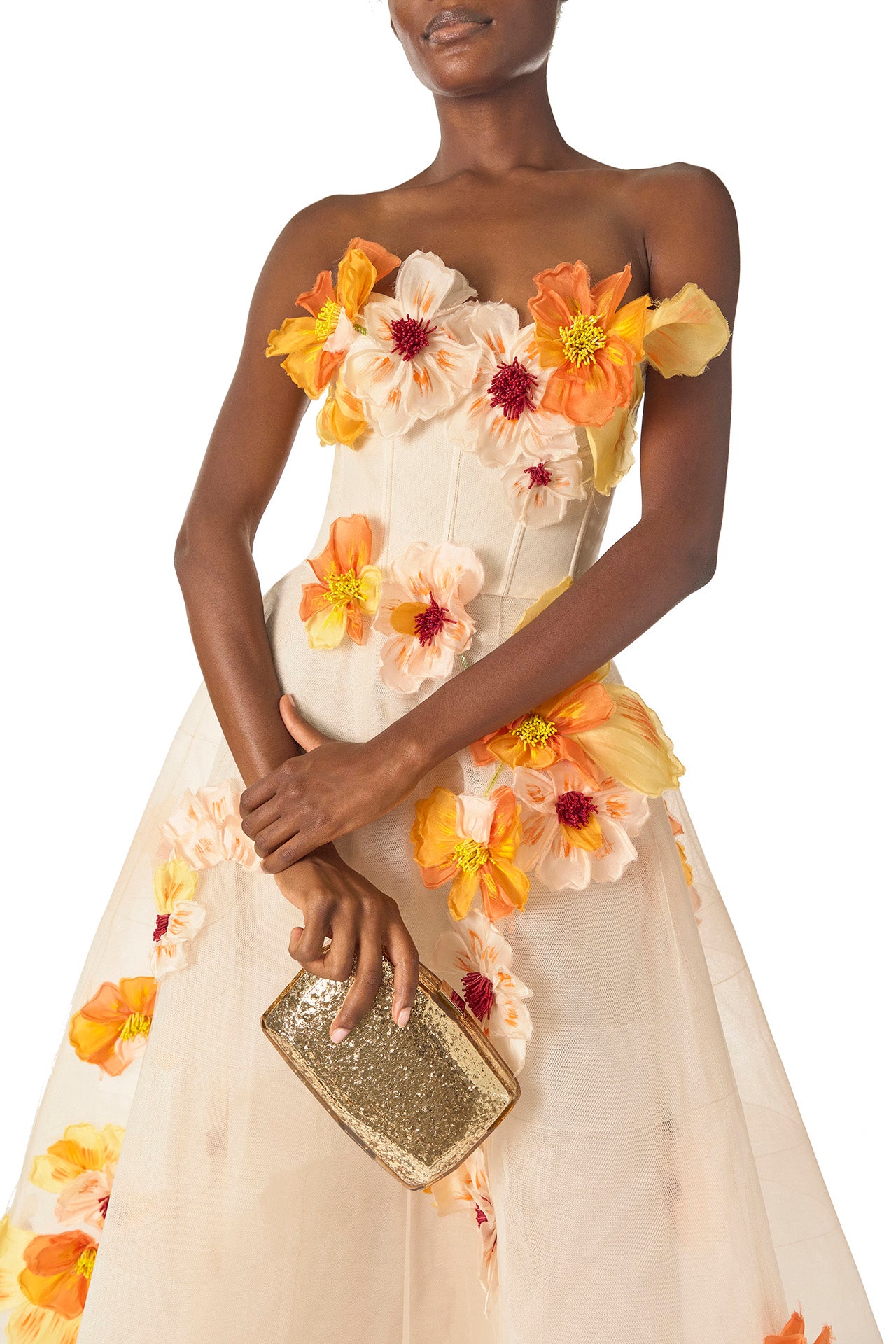 ＊POPPY＊ PEPLUM TULLE BUSTIER (YELLOW) 新品 POPPY＊ PEPLUM TULLE BUSTIER (YELLOW) 新品 POPPY＊ PEPLUM TULLE