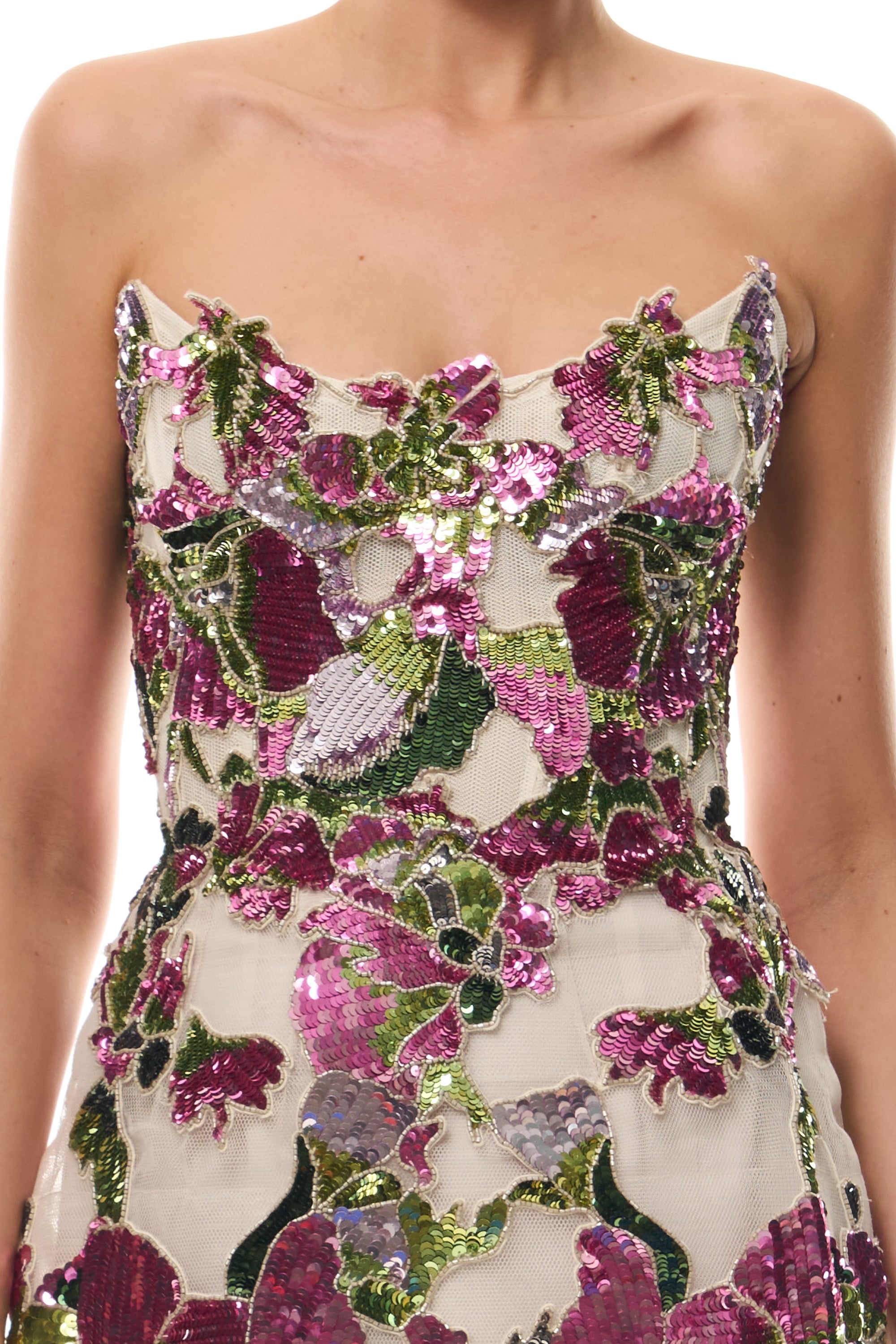 Tulip Sequin Mini Dress  Monique Lhuillier