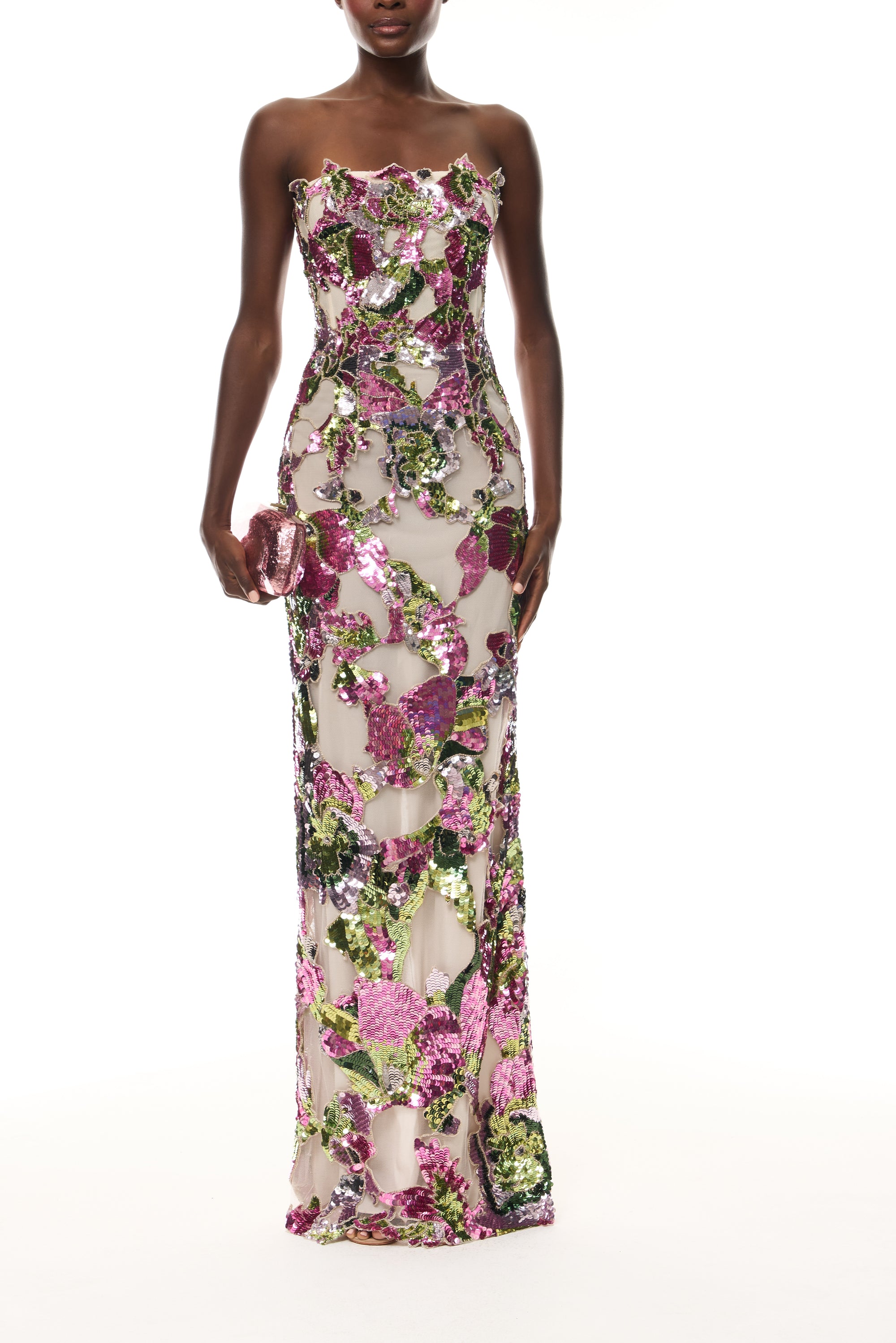 Tulip Sequin Column Gown Monique Lhuillier Tulip Sequin Column Gown Monique Lhuillier