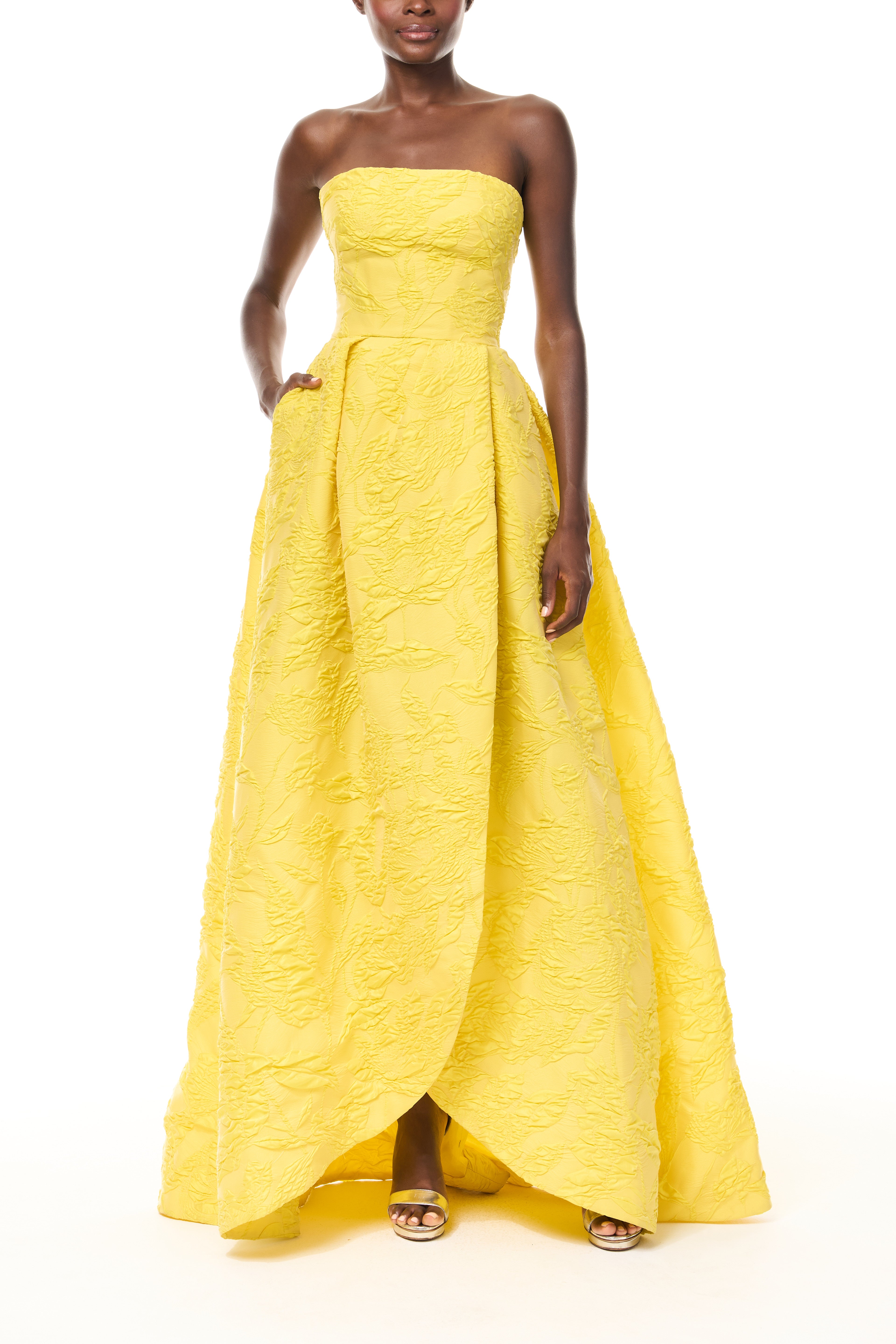 Strapless Gown with Tulip Skirt