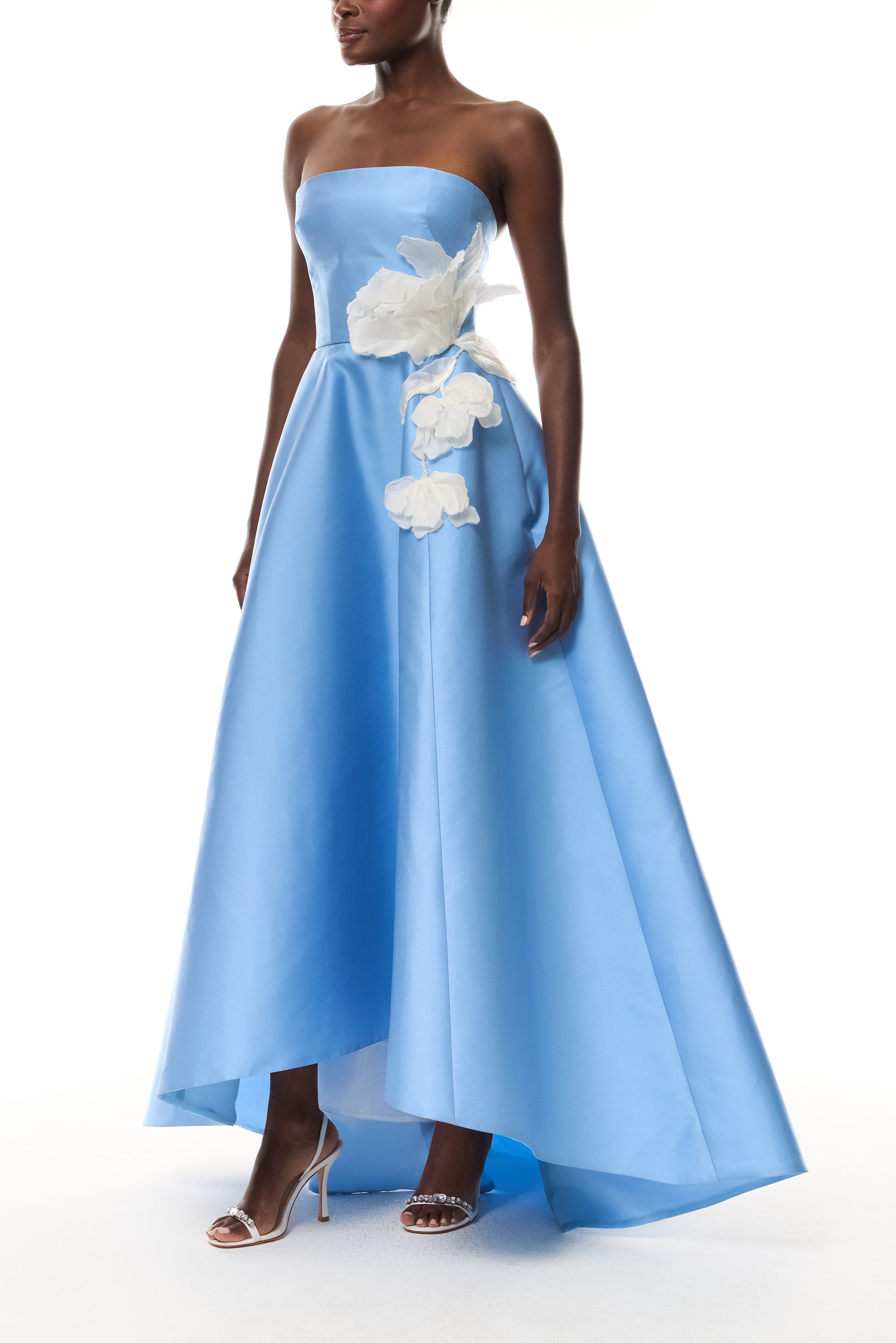 High-Low Floral Ball Gown Monique Lhuillier High-Low Floral Ball Gown Monique Lhuillier