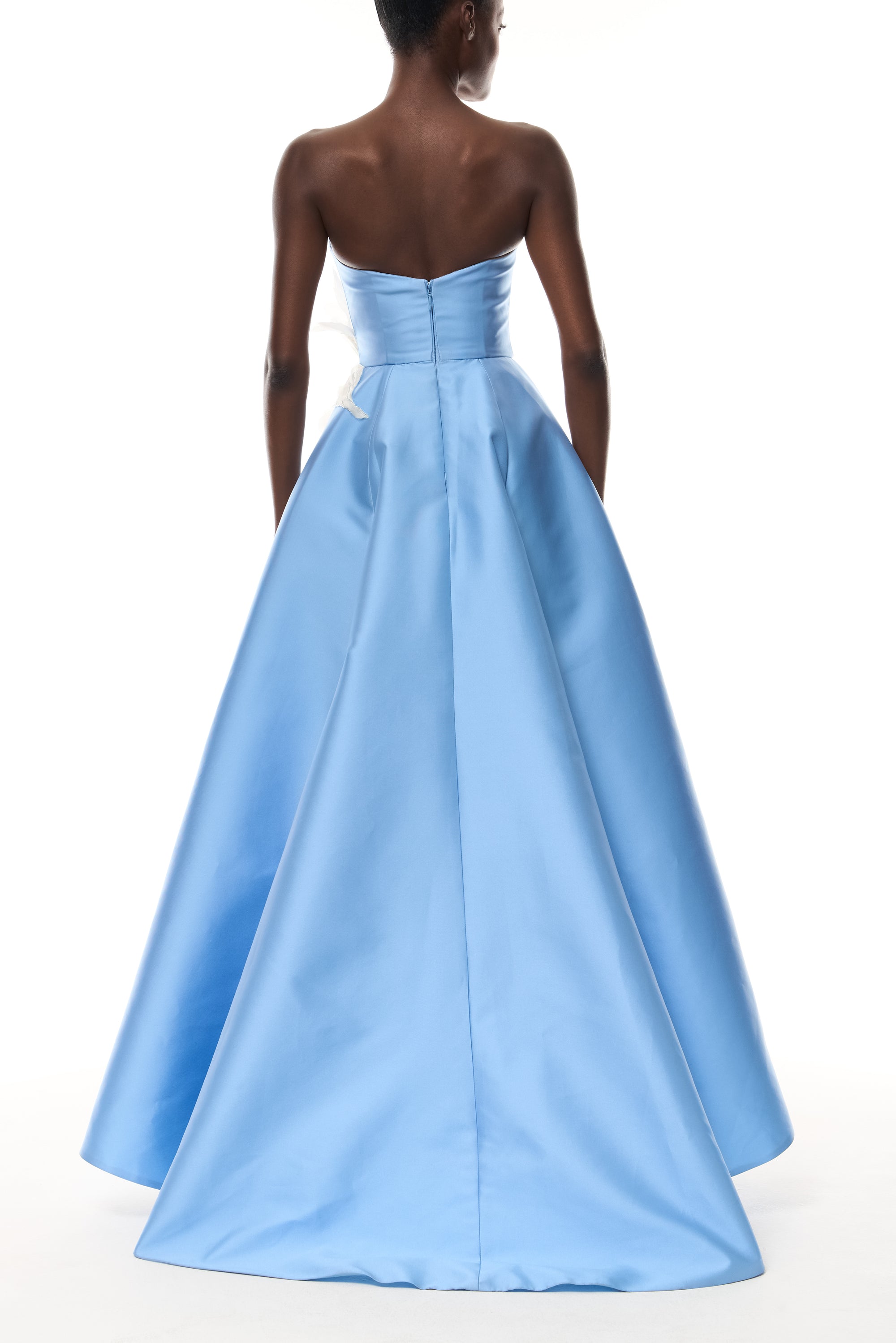 High-Low Floral Ball Gown 10 / Bluebelle
