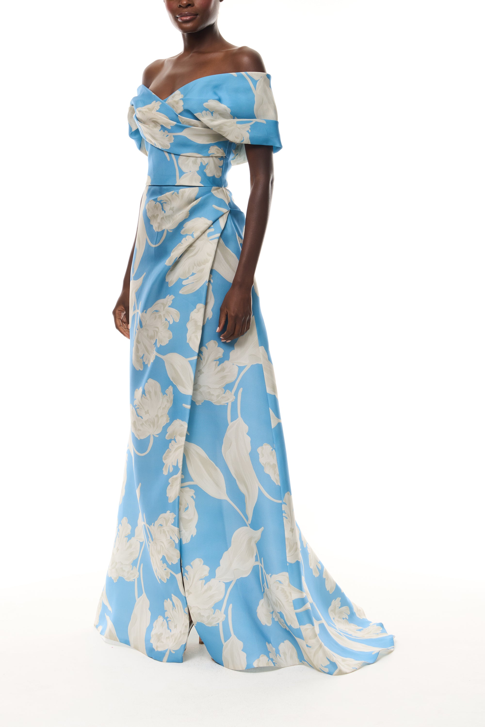 Bluebelle Floral Off-the-Shoulder Gown 2 / Bluebelle Multi Bluebelle Floral Off-the-Shoulder Gown 2 / Bluebelle Multi