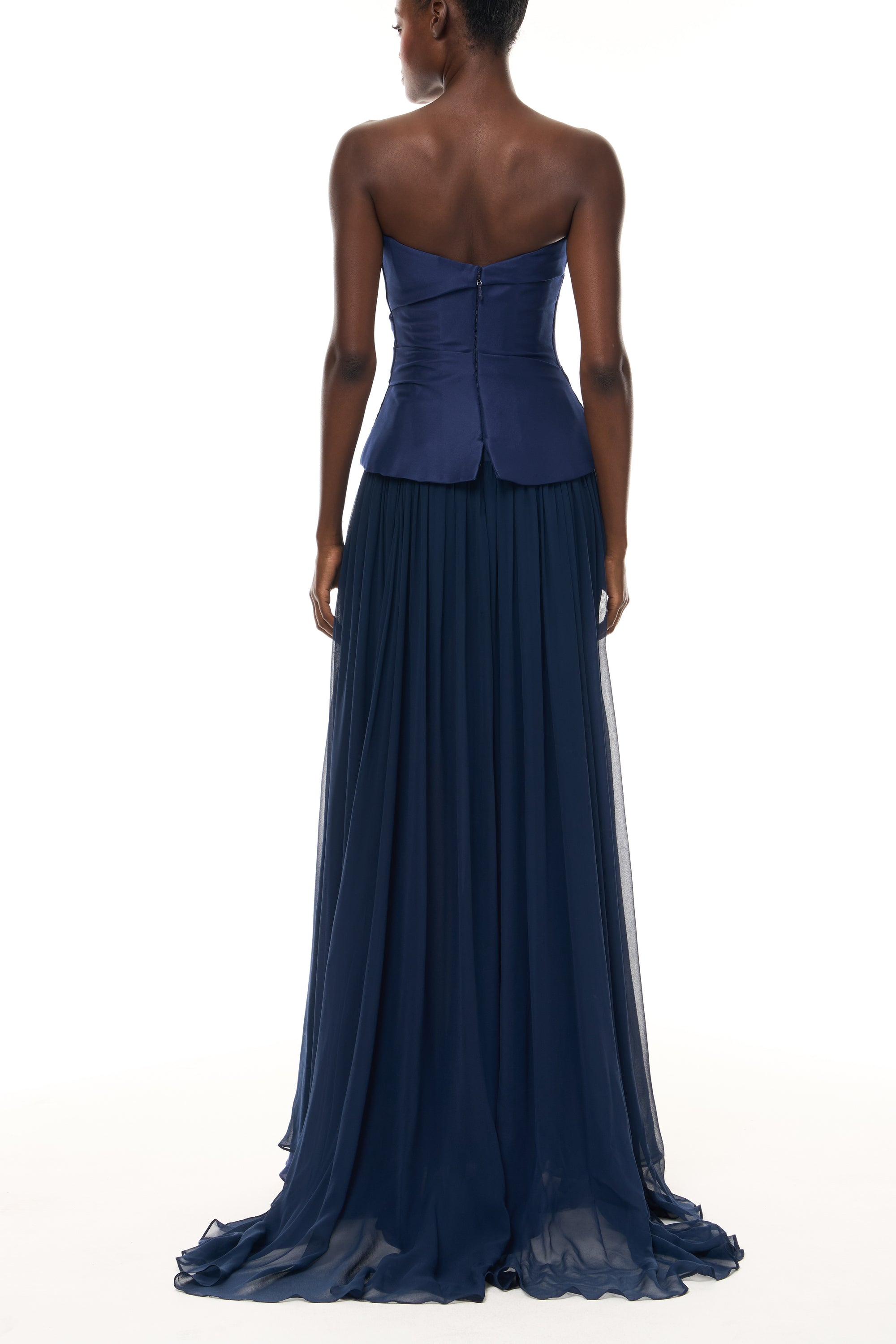 green emerald velvet dress Drop Waist Corset Gown with Shawl – Monique Lhuillier