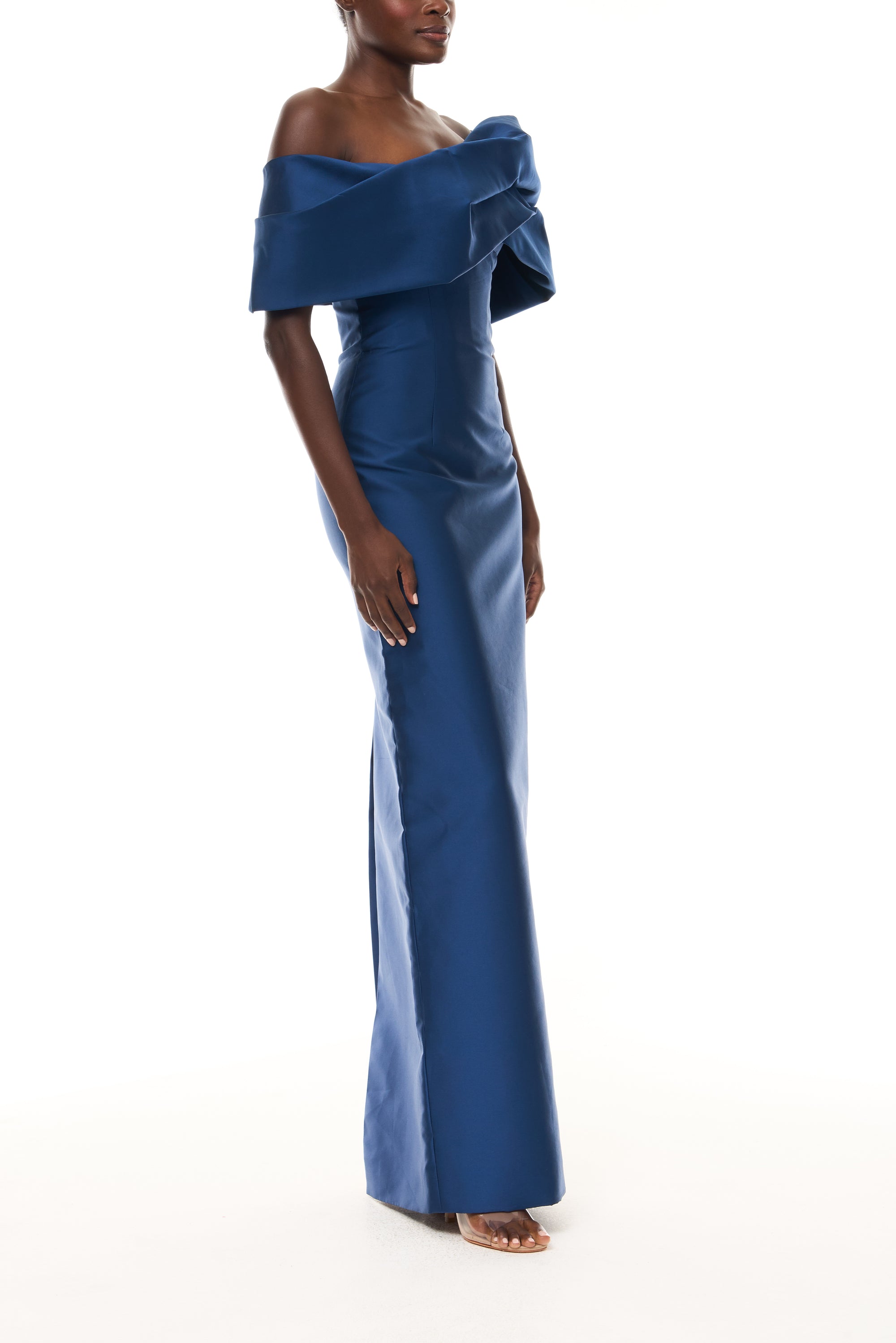 Asymmetric Draped Column Gown – Monique Lhuillier