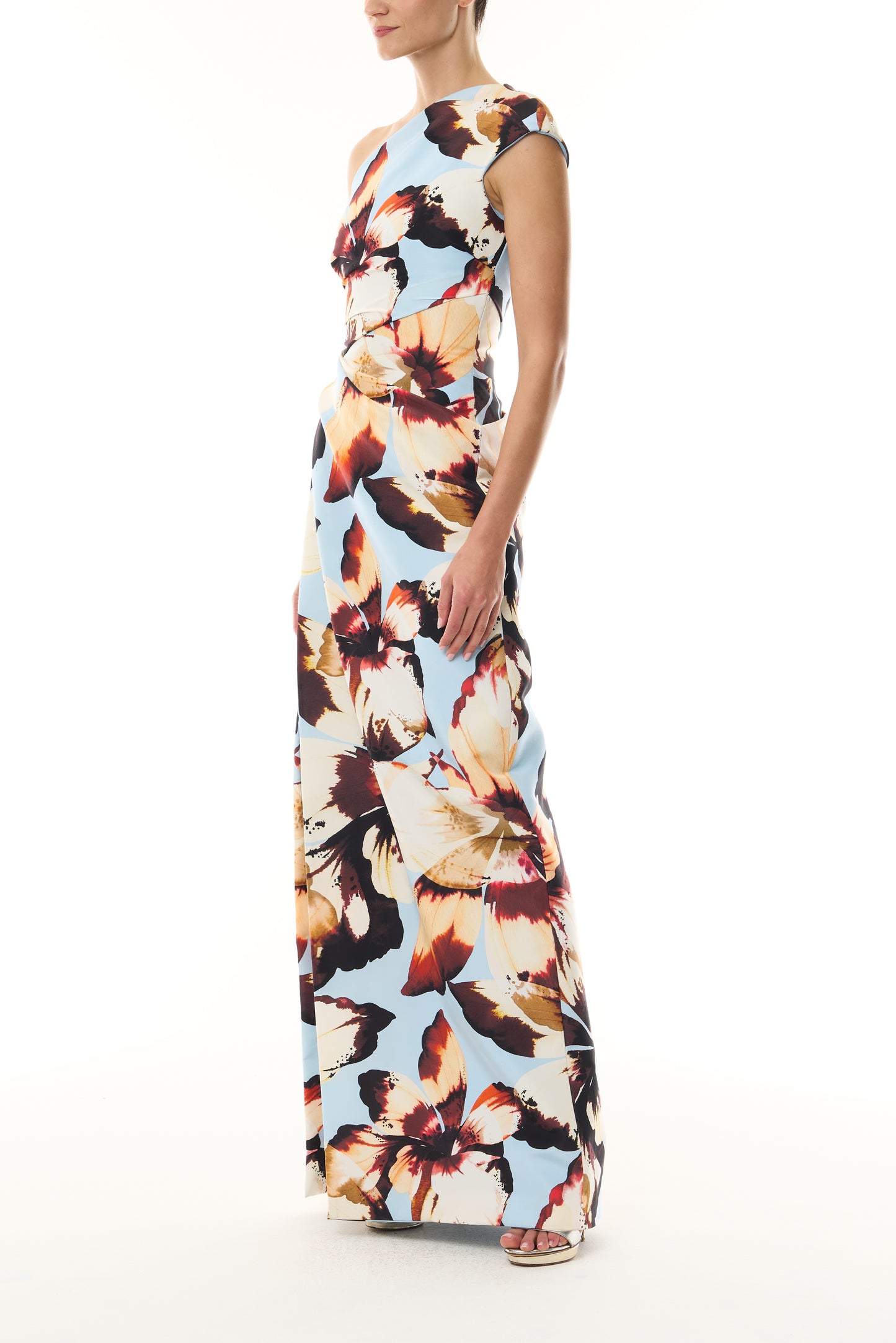 Amber Lily One Shoulder Gown