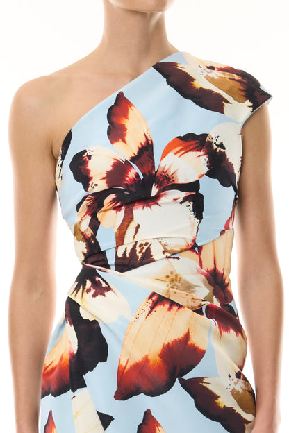Amber Lily One Shoulder Gown