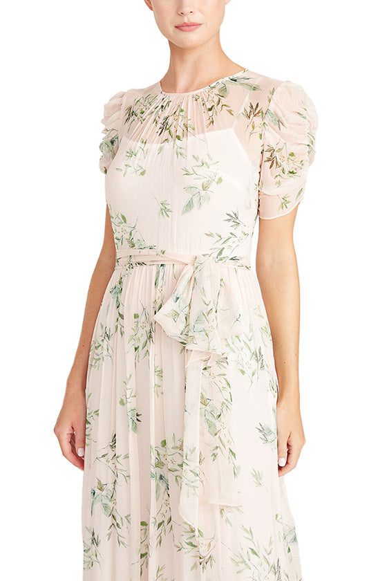 Short Sleeve Midi Dress – Monique Lhuillier