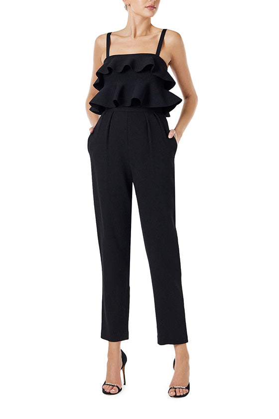 Monique lhuillier discount strapless popover jumpsuit