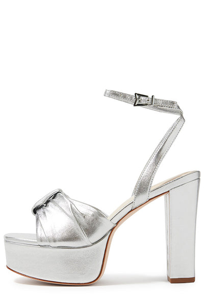 Kris Metallic Leather Platform – Monique Lhuillier