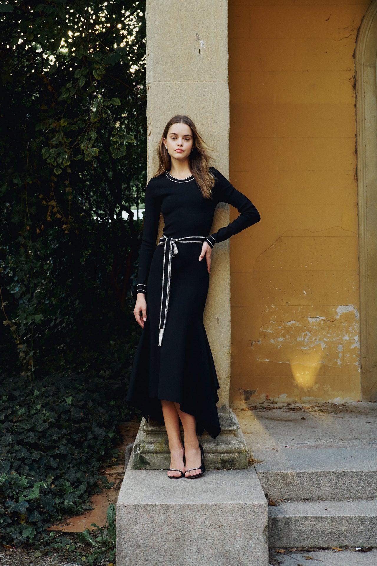 Long Sleeve Noir Knit Dress 12 / Noir Long Sleeve Noir Knit Dress 12 / Noir