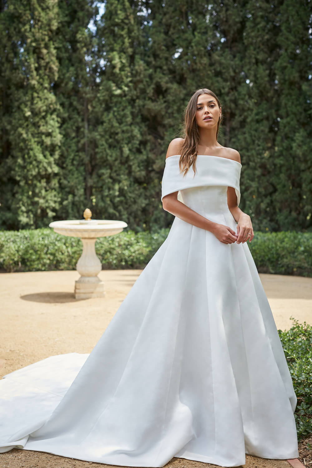 monique lhuillier off the shoulder wedding dress Fall 2023 Bridal Lookbook Monique Lhuillier