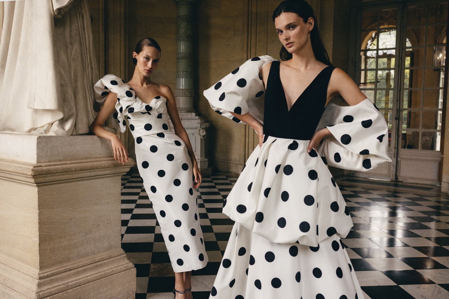 Monique lhuillier store polka dot dress