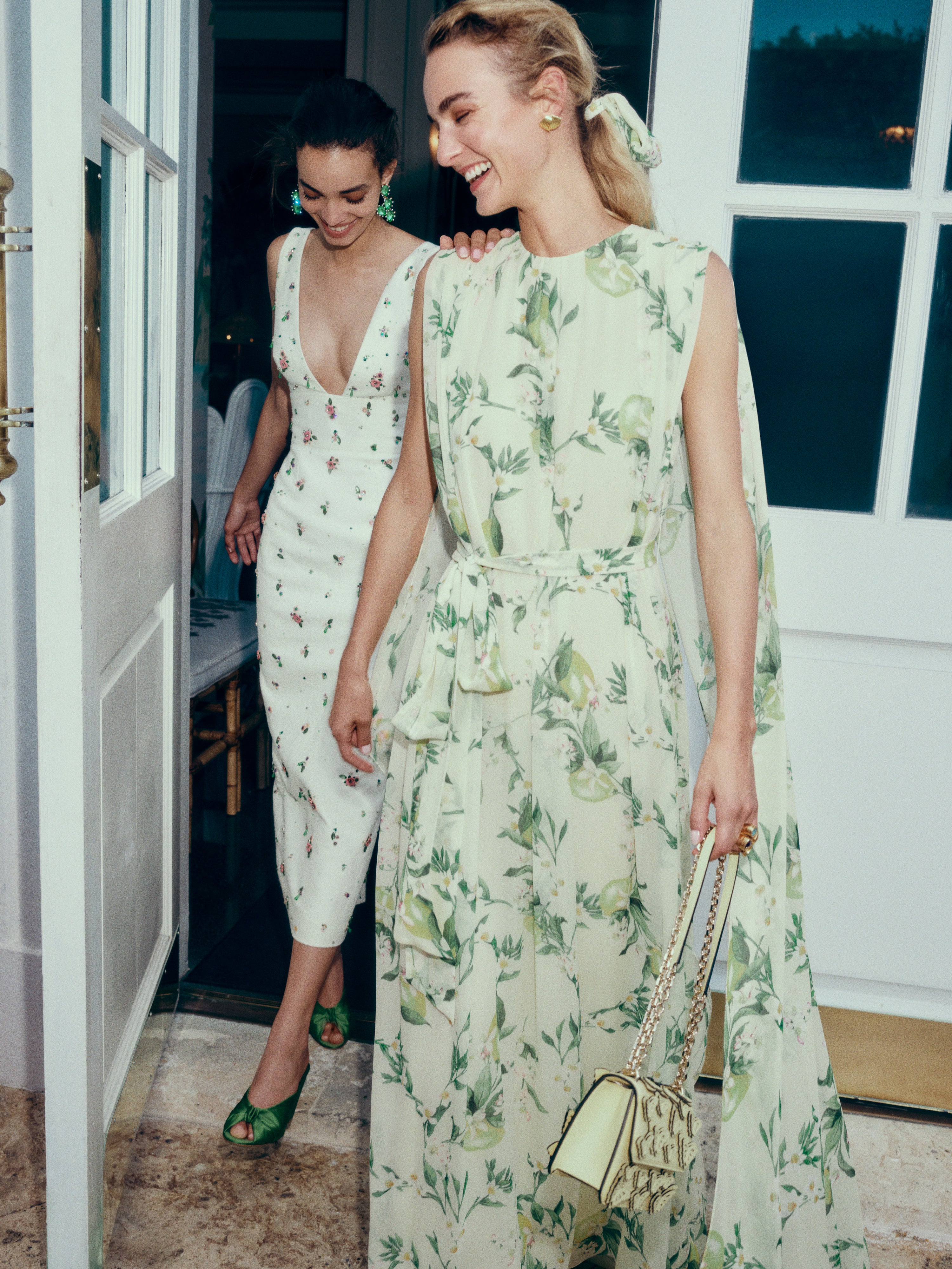 Lemon Print Georgette Gown – Monique Lhuillier