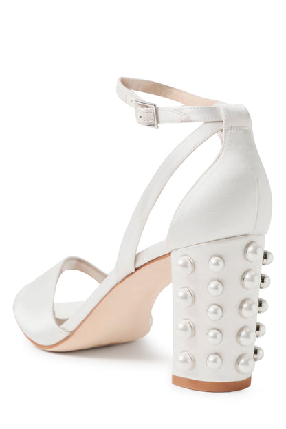 Monique Lhuillier Susanna Pearl Satin Heel - back.