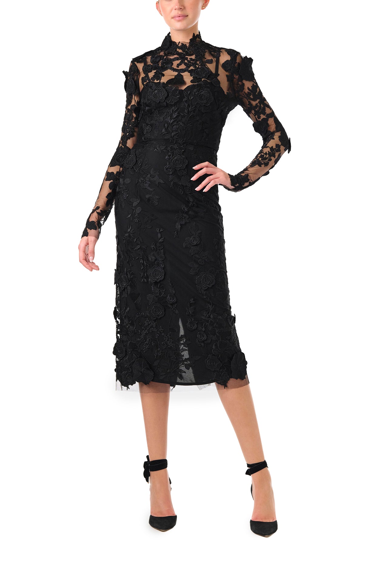 Long Sleeve Noir Lace Jacket 2 / Noir Long Sleeve Noir Lace Jacket 2 / Noir
