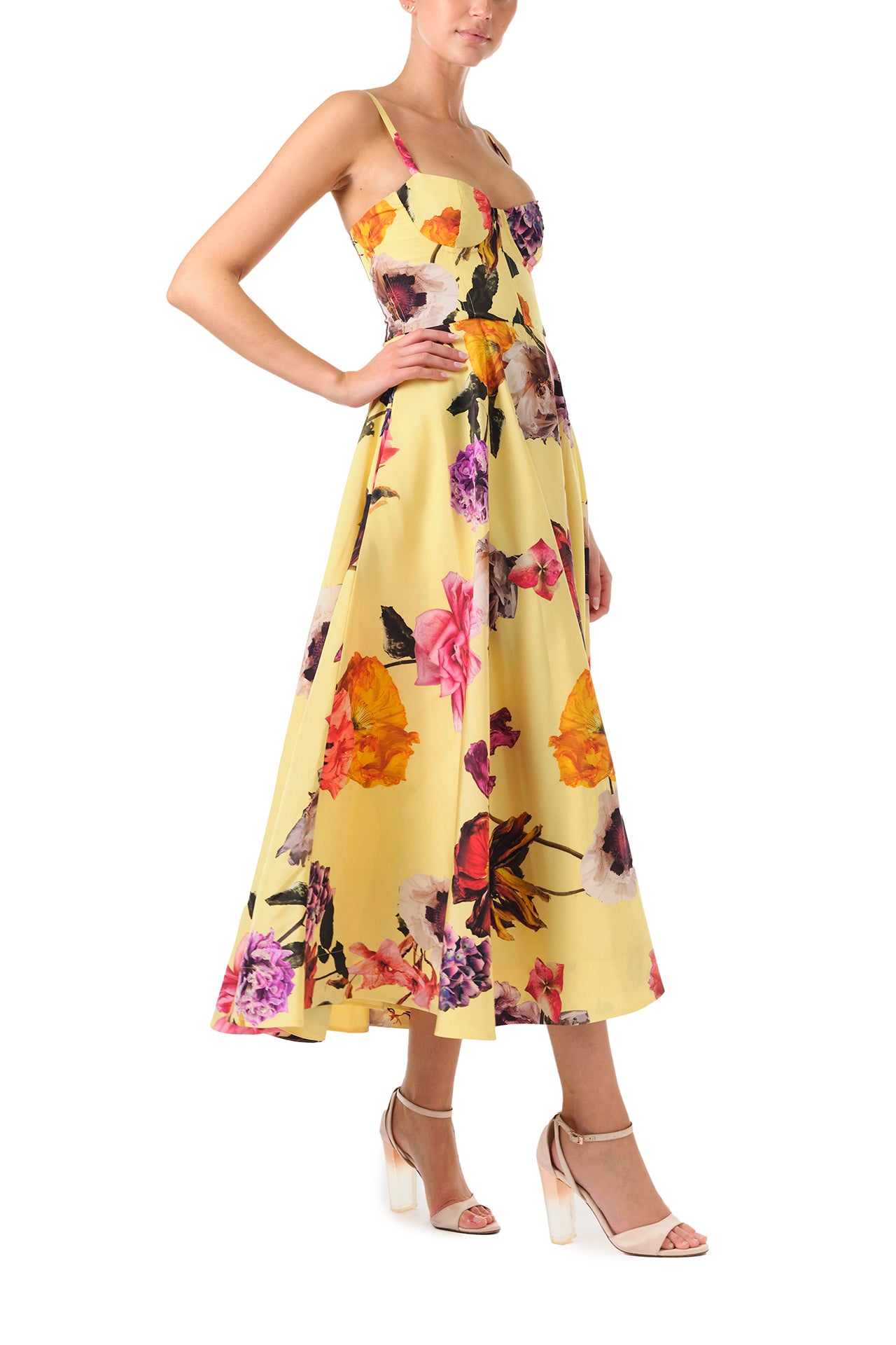a line cocktail dress Corseted A-line Dress 6 / Soleil Multi
