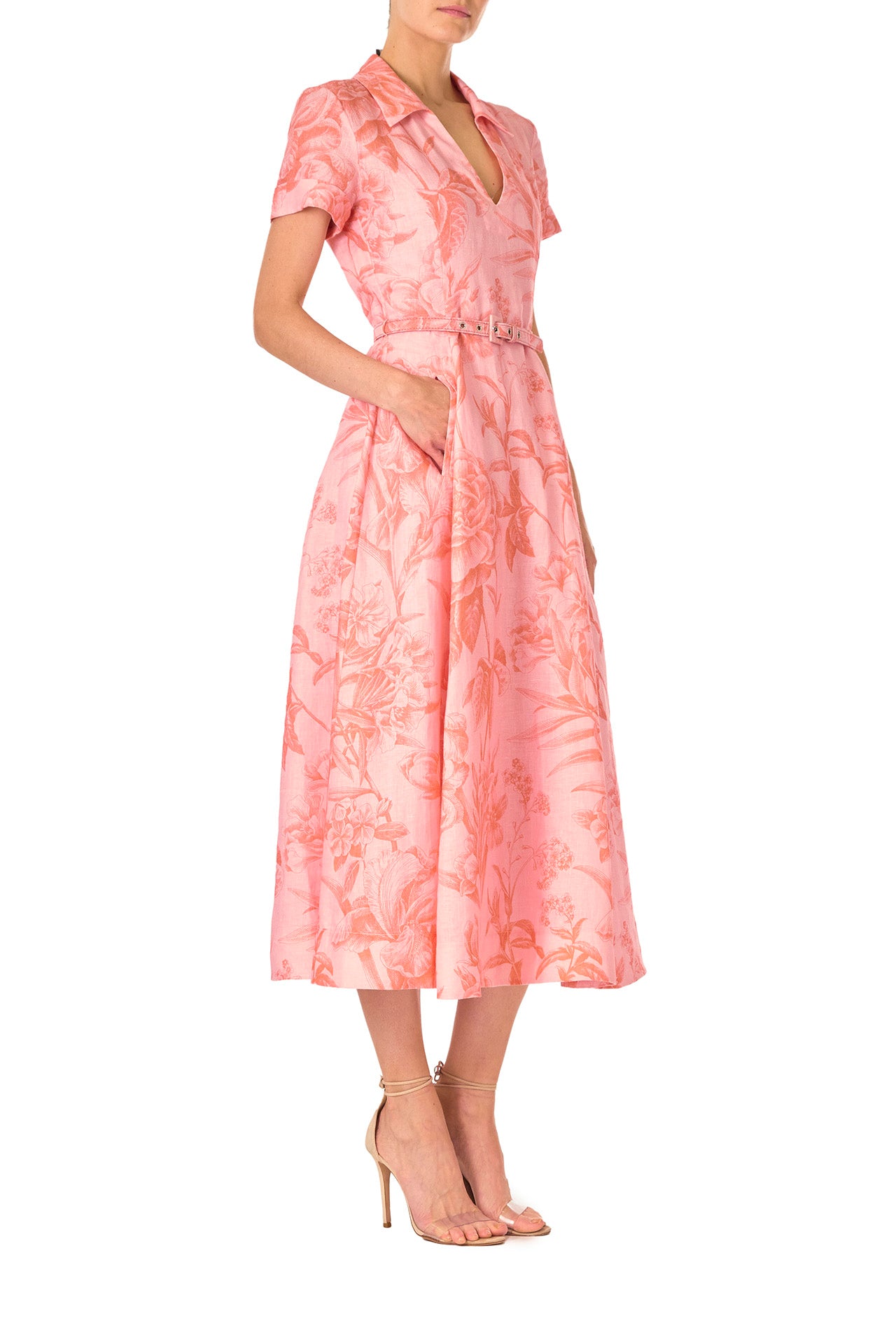 Short Sleeve A-line Dress – Monique Lhuillier