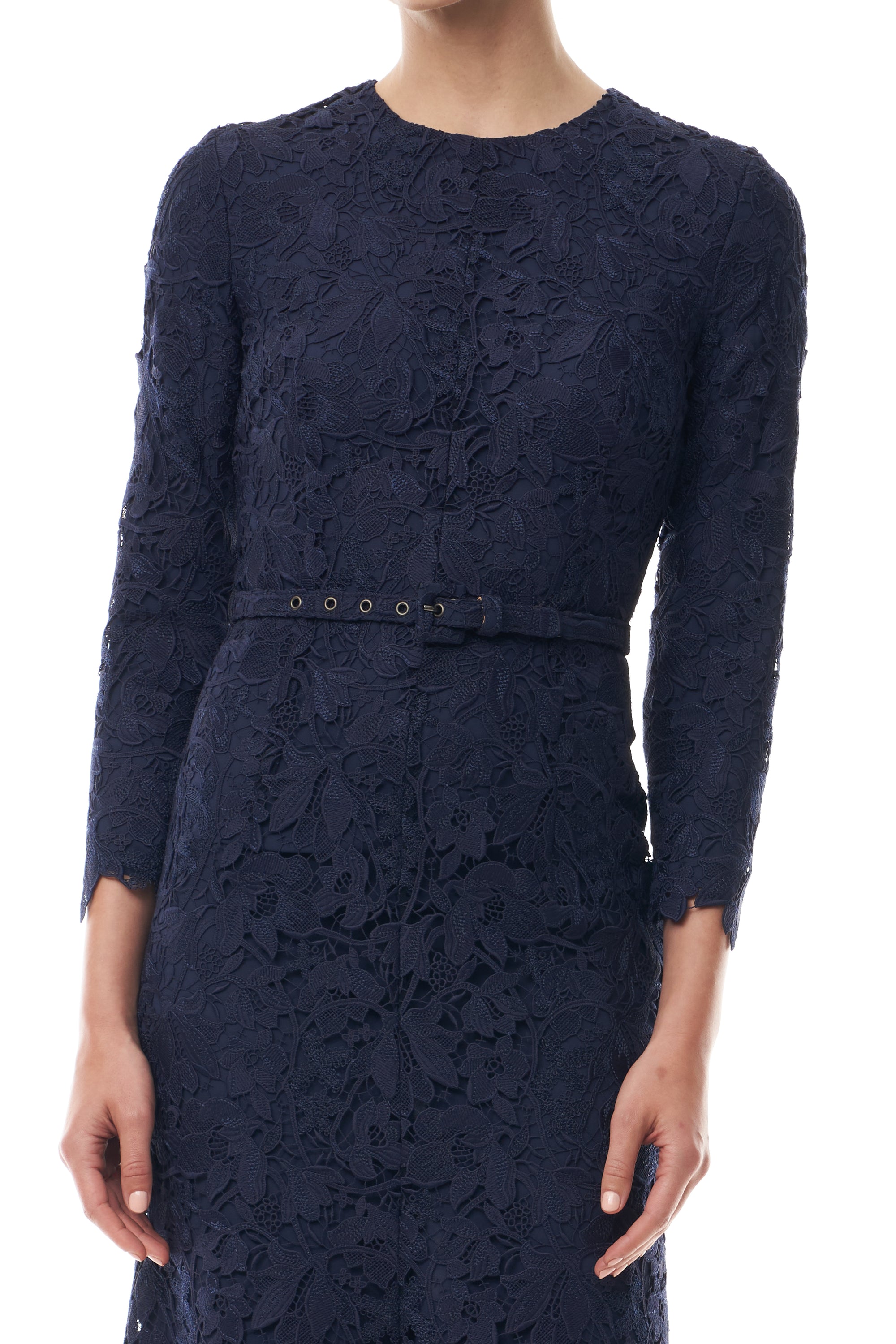 Ocean Lace Long Sleeve Dress 6 / Ocean Ocean Lace Long Sleeve Dress 6 / Ocean