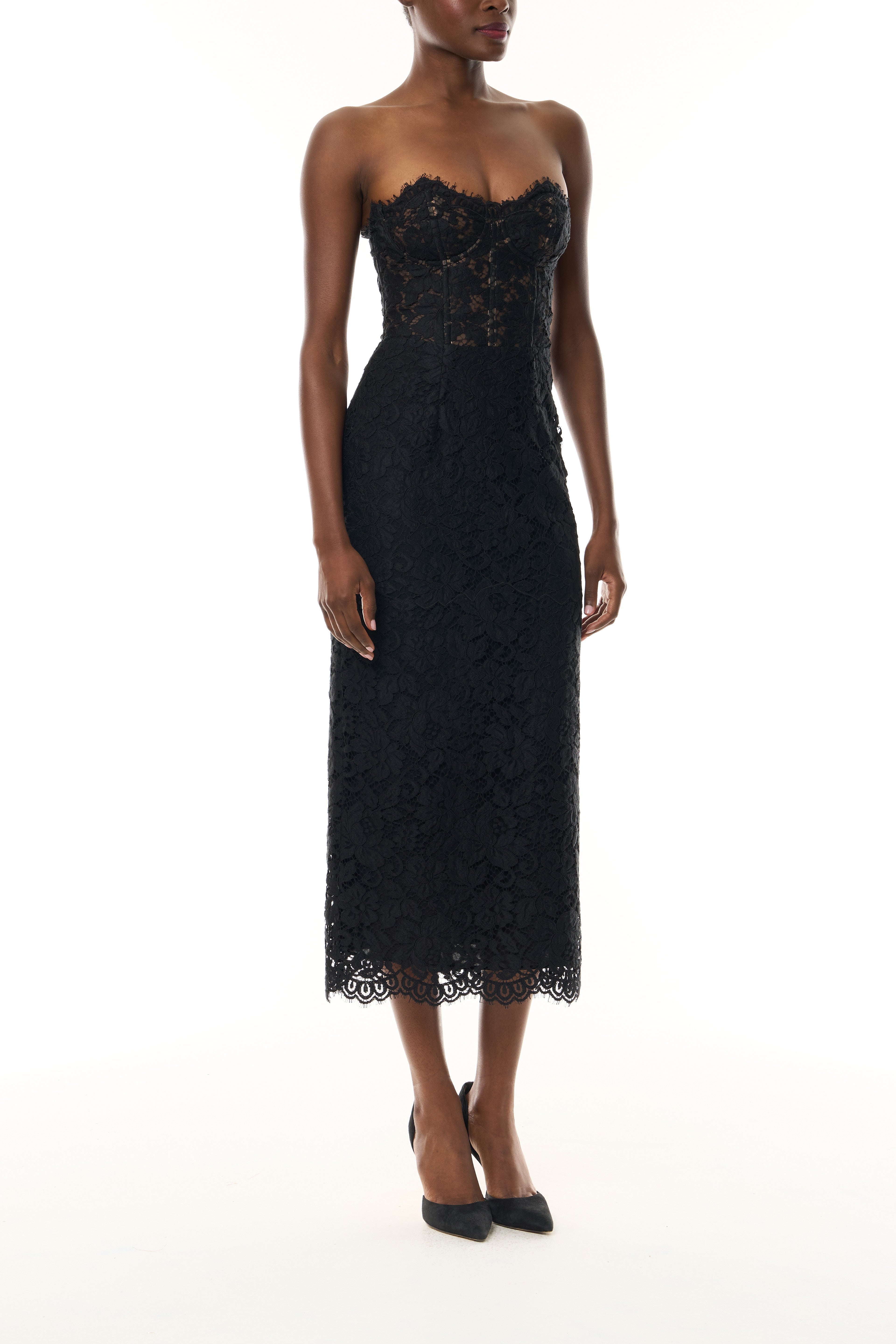 Corseted Lace Cocktail Dress – Monique Lhuillier