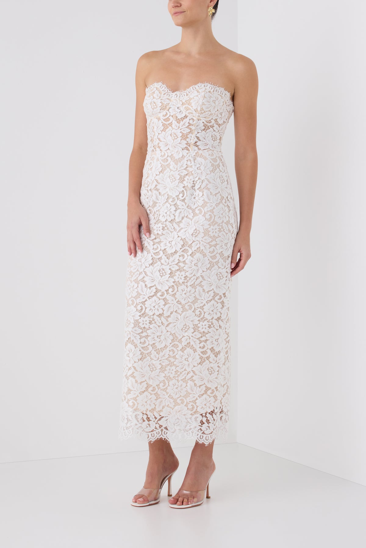 Corseted Lace Cocktail Dress