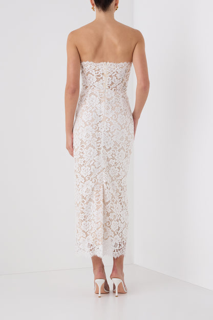 Corseted Lace Cocktail Dress