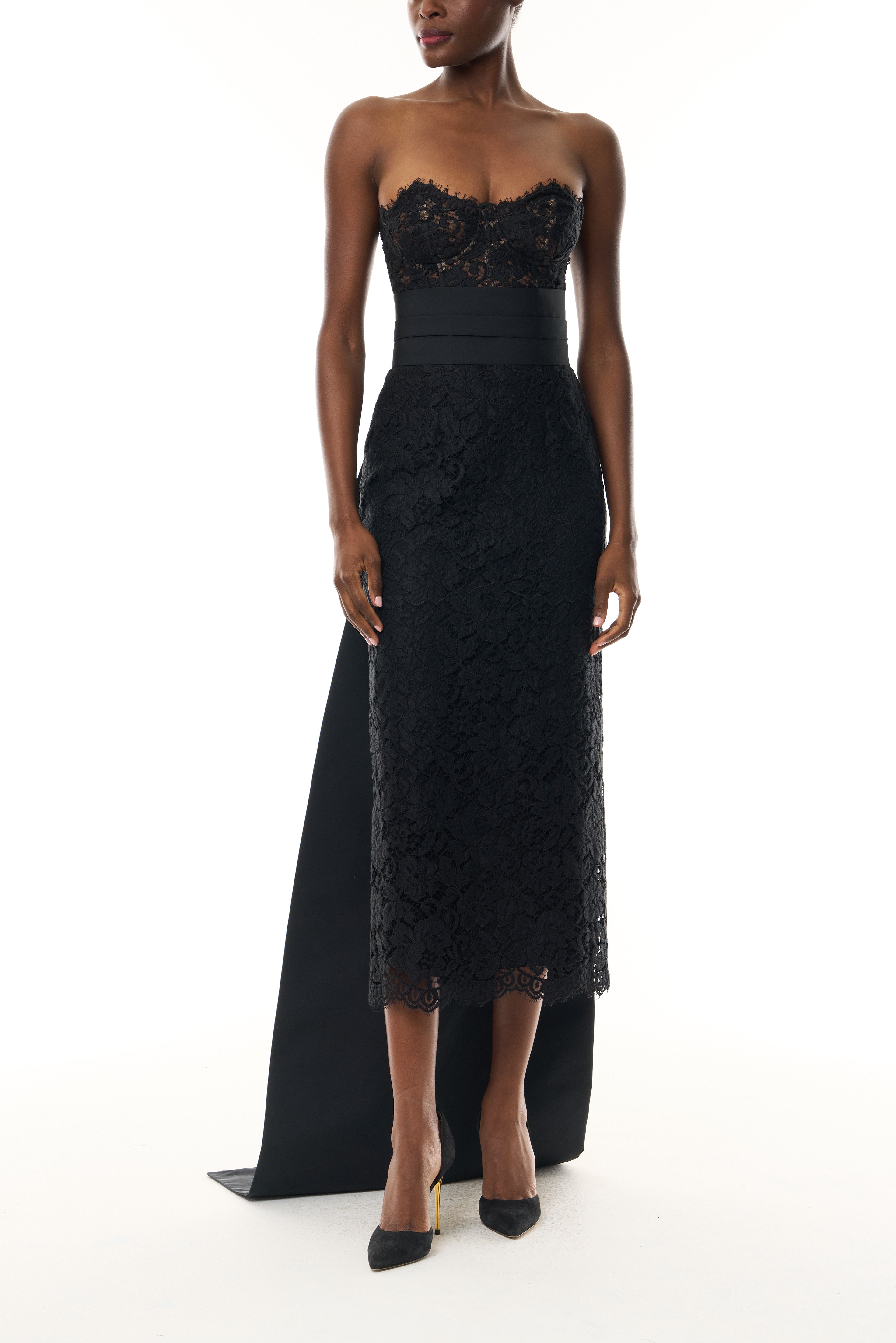 Draped Bow Sash with Train – Monique Lhuillier