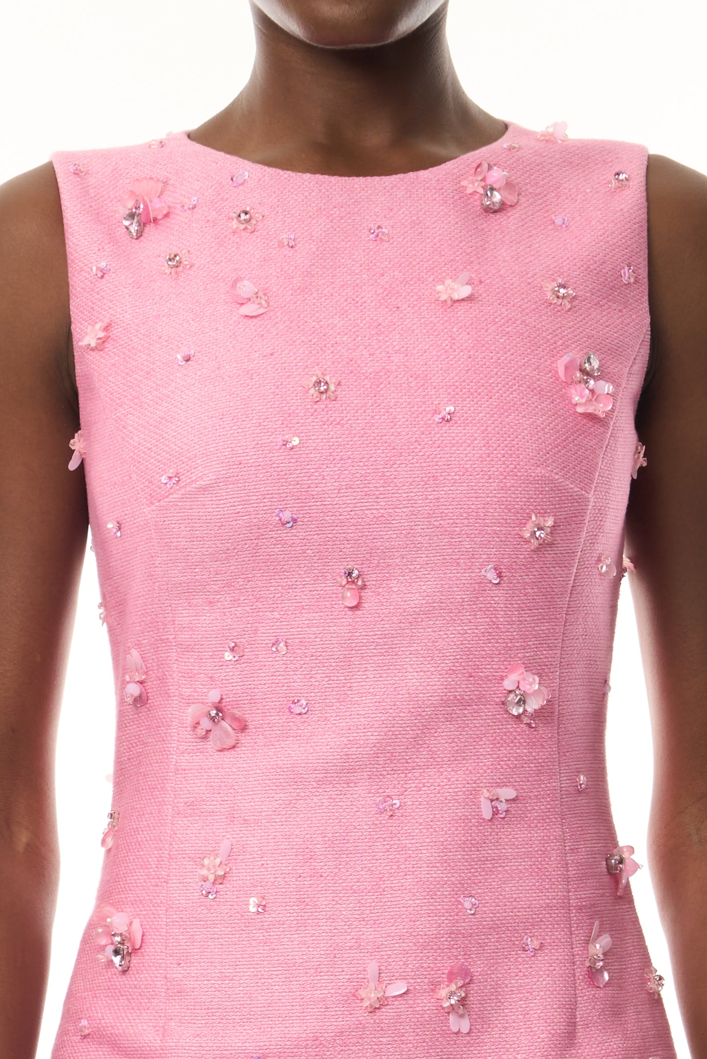 Floral Embroidered Mini Dress