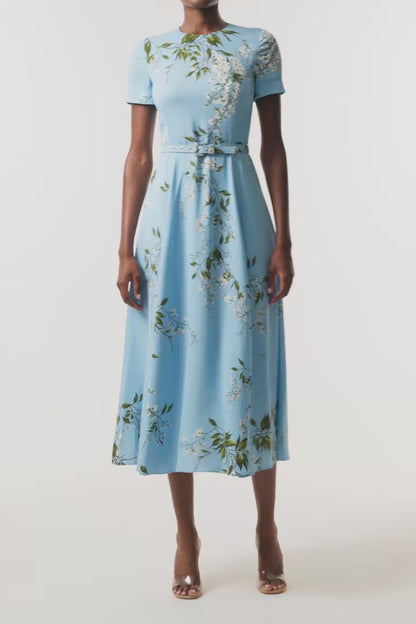 Short Sleeve Floral Dress