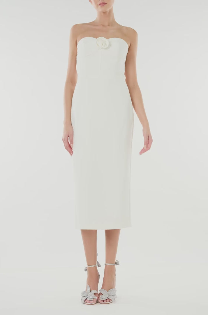 ML Monique Lhuillier Ivory 2024 Lace Sheath Dress